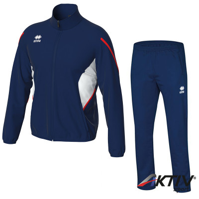 Melegítő szett cipzáras Errea Christopher & Clayton 3.0 sötétkék-fehér-piros