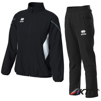 Melegítő szett női cipzáras Errea Cristine & Valery fekete-fehér-antracit