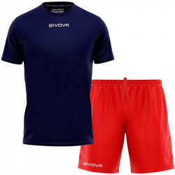 Futball mez szett Givova One&One tengerkék Labdarúgó mezek Givova