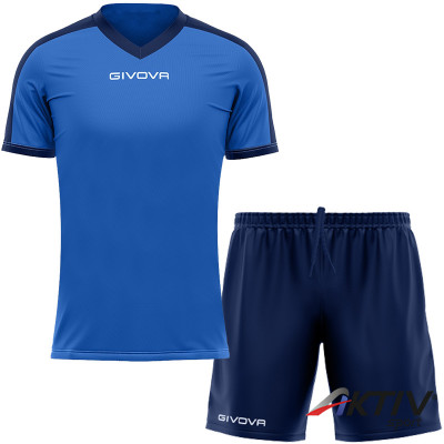 Futball mez szett Givova Revolution&One királykék-tengerkék