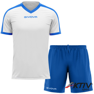 Futball mez szett Givova Revolution&One fehér-királykék