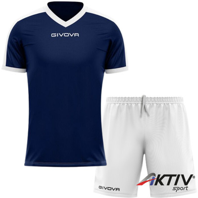 Futball mez szett Givova Revolution&One tengerkék-fehér