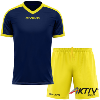 Futball mez szett Givova Revolution&One tengerkék-sárga