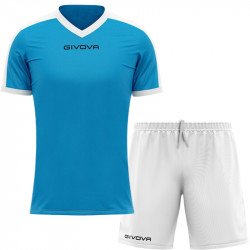 Futball mez szett Givova Revolution&One égkék-fehér Labdarúgó mezek Givova