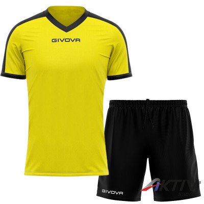 Futball mez szett Givova Revolution&One sárga-fekete