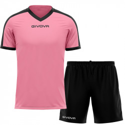 Futball mez szett Givova Revolution&One rózsaszín-fekete Labdarúgó mezek Givova
