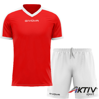 Futball mez szett Givova Revolution&One piros-fehér