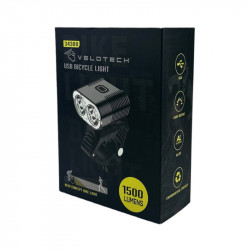 Lámpa első Velotech Pro 1500L akkumulátoros
