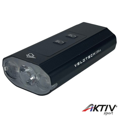 Lámpa első Velotech Pro 1200L 3 ld akkumulátoros