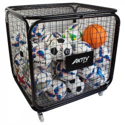 Labdatartó kocsi Aktivsport zárható 70x70x80 cm Sportszer Aktivsport