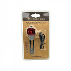 Lámpa hátsó villogó Velotech piros LED