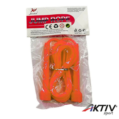 Ugrálókötél műanyag 2,55 m narancs