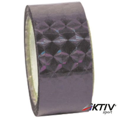 Dekorációs szalag tornakarikára Amaya csillám fekete 14 m