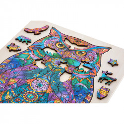 Puzzle fa Grafix Bagoly 130 db kerettel
