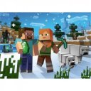 Puzzle Ravensburger 4x100 db Minecraft