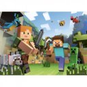 Puzzle Ravensburger 4x100 db Minecraft