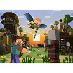 Puzzle Ravensburger 4x100 db Minecraft