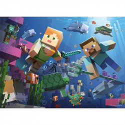 Puzzle Ravensburger 4x100 db Minecraft