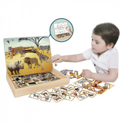 Puzzle mágneses vadállatok 86 db