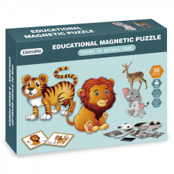 Puzzle mágneses vadállatok 86 db Puzzle Regio