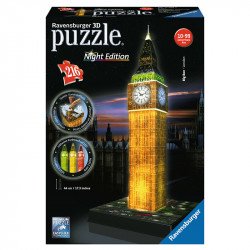 Puzzle 3D Ravensburger 216 db Big Ben fénnyel Puzzle Ravensburger