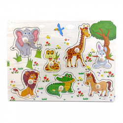 Puzzle fa állatos Puzzle Játék