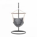 Függőszék állvány nélkül Lindo fehér-szürke