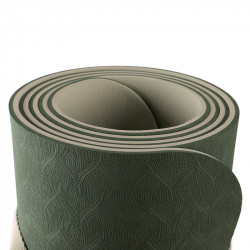 Jógaszőnyeg pánttal Trendy Yogamat Eco-Line 180x60x0,6 cm zöld