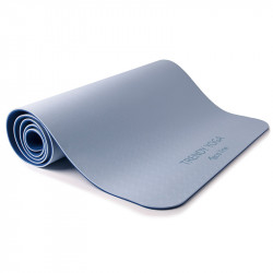 Jógaszőnyeg pánttal Trendy Yogamat Eco-Line 180x60x0,6 cm kék