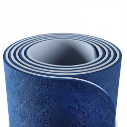 Jógaszőnyeg pánttal Trendy Yogamat Eco-Line 180x60x0,6 cm kék