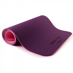 Jógaszőnyeg pánttal Trendy Yogamat Eco-Line 180x60x0,6 cm lila