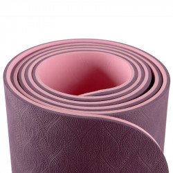 Jógaszőnyeg pánttal Trendy Yogamat Eco-Line 180x60x0,6 cm lila