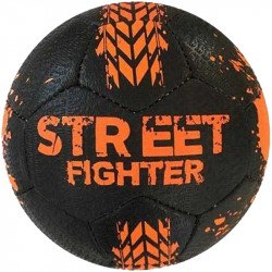 Futball labda Winart Street Fighter fekete-narancs méret: 5 Sportszer Winart