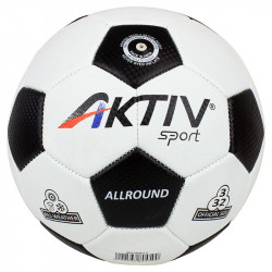 Futball labda Aktivsport ALLROUND fehér-fekete méret: 3 Gyereknap Aktivsport