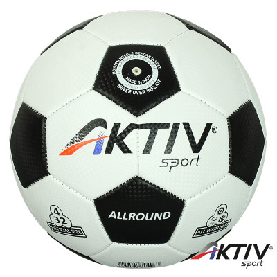 Futball labda Aktivsport ALLROUND fehér-fekete méret: 4