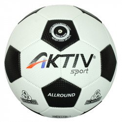 Futball labda Aktivsport ALLROUND fehér-fekete méret: 4 Gyereknap Aktivsport