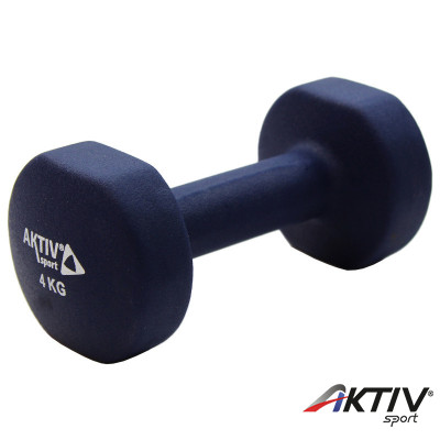 Szépséghibás súlyzó neoprén Aktivsport 4 kg kék