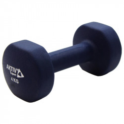 Szépséghibás súlyzó neoprén Aktivsport 4 kg kék Fitness Aktivsport