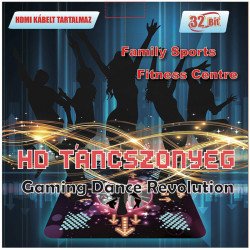 HD felbontású TV-re és monitorra csatlakozható táncszőnyeg (HDMI kábellel rendelkező) Szórakoztató játékok Vegatoys