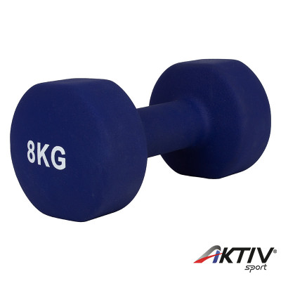 Súlyzó neoprén Aktivsport 8 kg kék