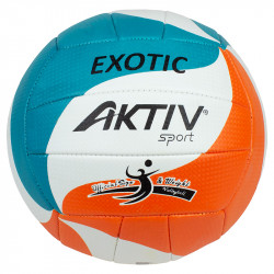 Röplabda Aktivsport EXOTIC fehér-kék-narancs méret: 5 Gyereknap Aktivsport