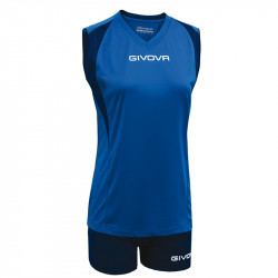 Röplabda mez szett női Givova Spike Ladies királykék-tengerkék Röplabda mezek Givova