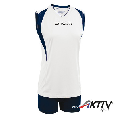 Röplabda mez szett női Givova Spike Ladies fehér-tengerkék