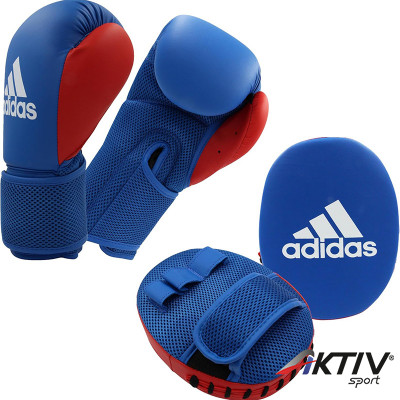 Bokszkesztyű pontütő szett Adidas Jr Kit 2 6 oz kék