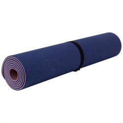 Jóga matrac 173x61x0,6 cm TPE sötét kék Fitness Aktivsport