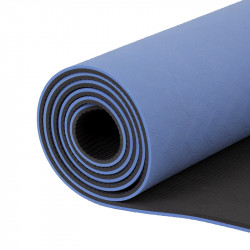 Jóga matrac 173x61x0,6 cm TPE világos kék