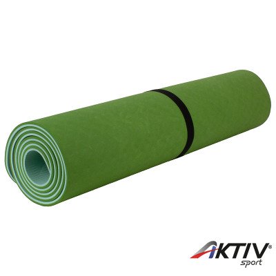 Jóga matrac 173x61x0,6 cm TPE sötét zöld