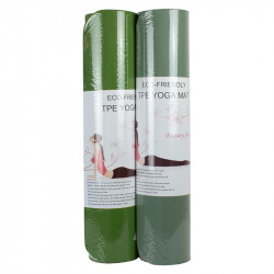 Jóga matrac 173x61x0,6 cm TPE sötét zöld