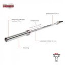 Olimpiai rúd Diamond Pro 220 cm 50 mm