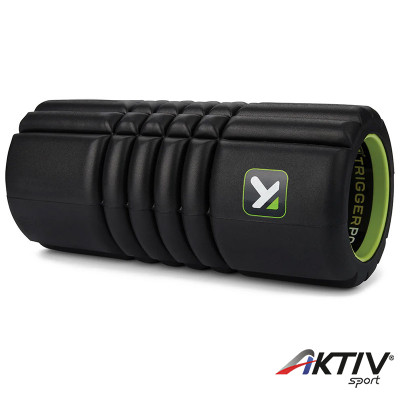 Masszázshenger TriggerPoint Grid Travel Foam Roller utazáshoz 25x10cm fekete